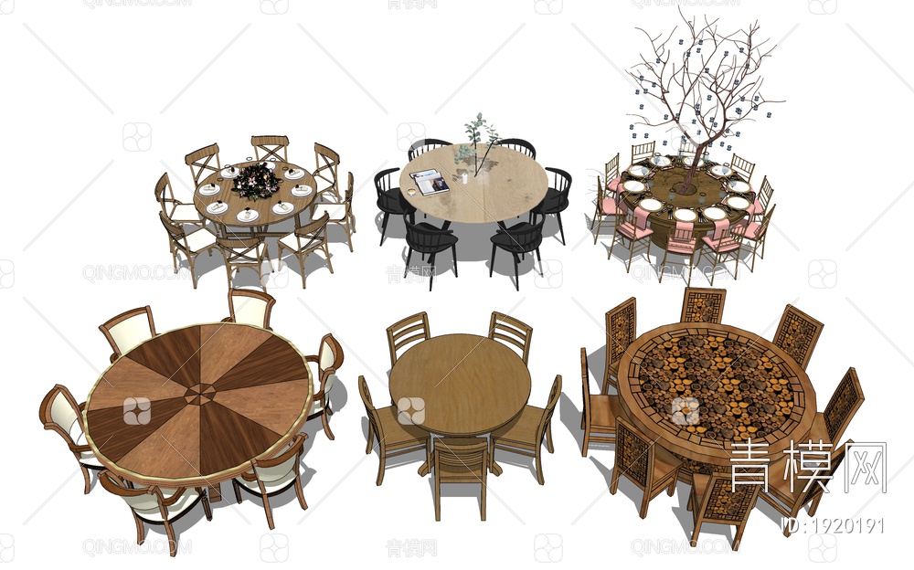 圆形婚礼宴席餐桌圆形餐桌