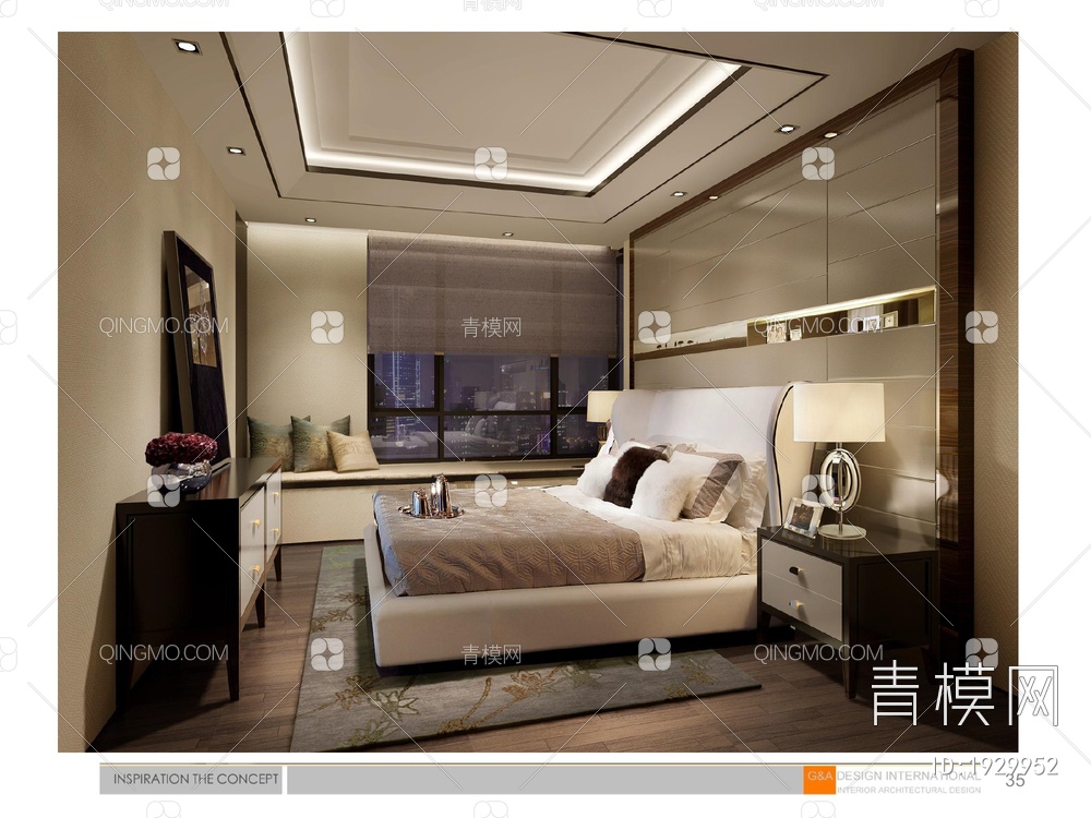 上海海珀黄浦4-1样板间设计方案含效果图+施工图