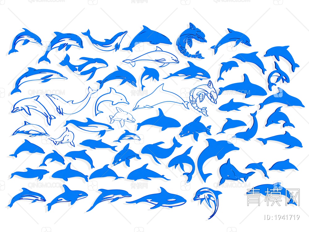 海豚 墙饰