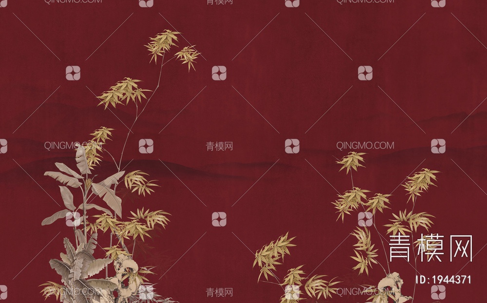 中式壁纸 花草