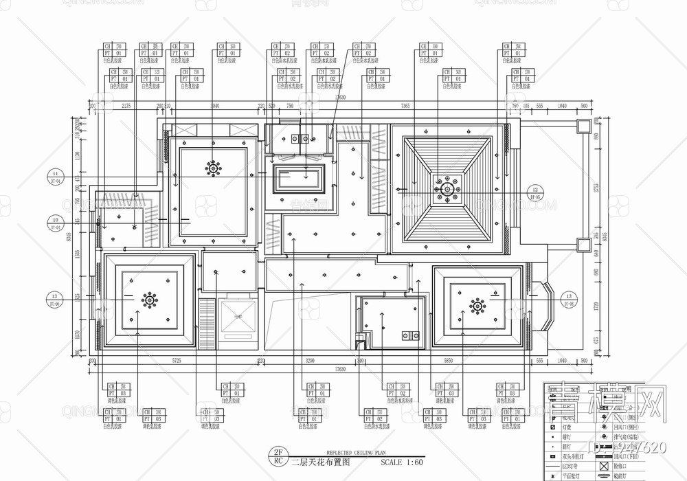 四层小别墅室内施工图 家装 私宅 别墅 洋房 样板房