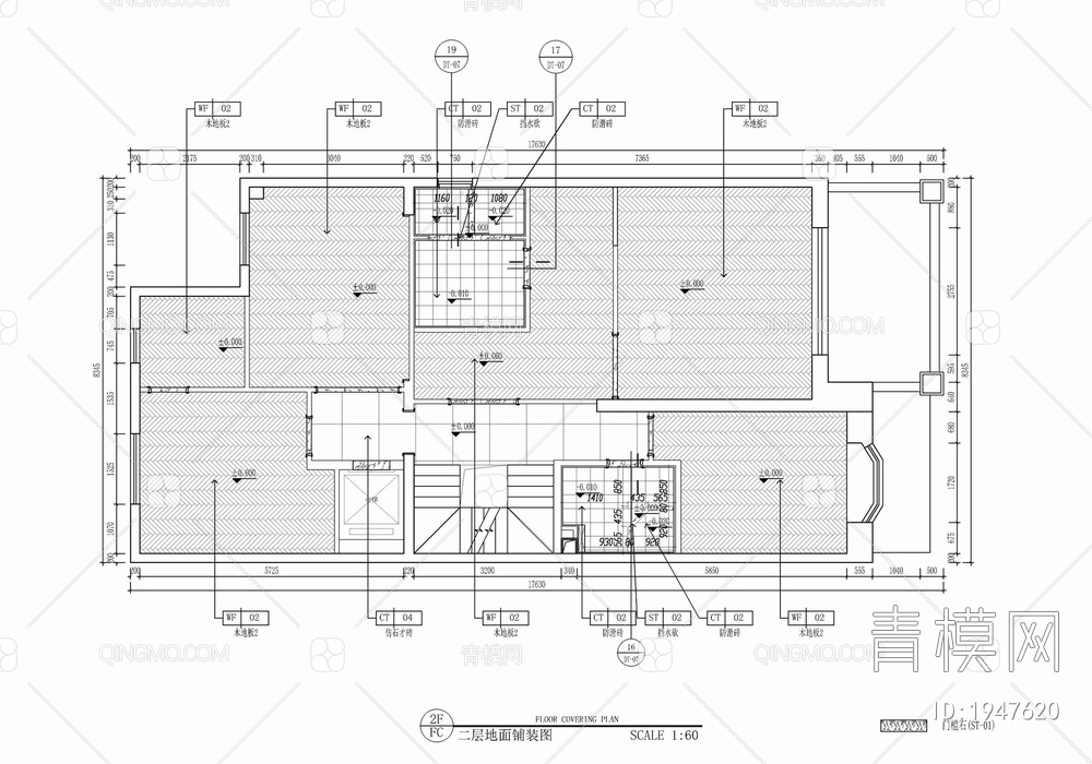 四层小别墅室内施工图 家装 私宅 别墅 洋房 样板房