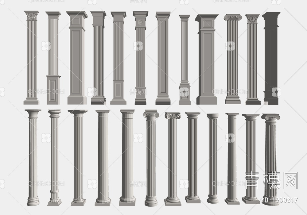 罗马石膏柱子