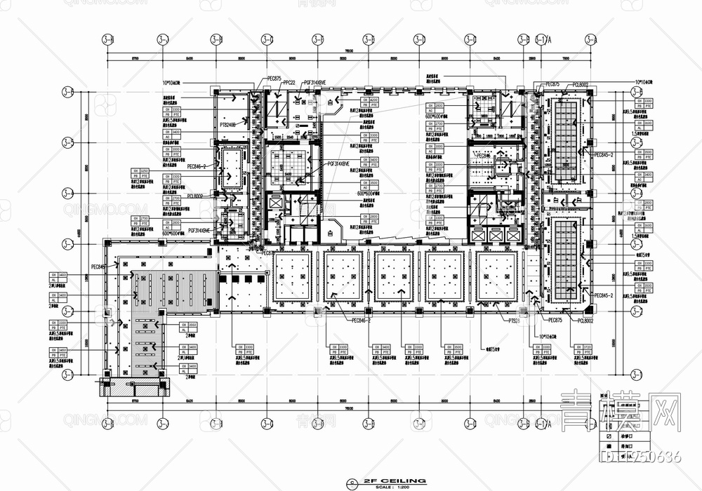 十层办公及会议培训中心施工图 办公室 商务中心 学术报告厅 会议室 报告厅 培训中心