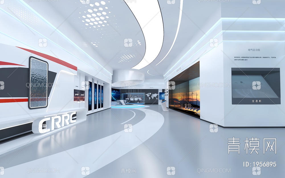 轨道交通科技展厅 互动触摸一体 ，LED拼接大屏 展示台