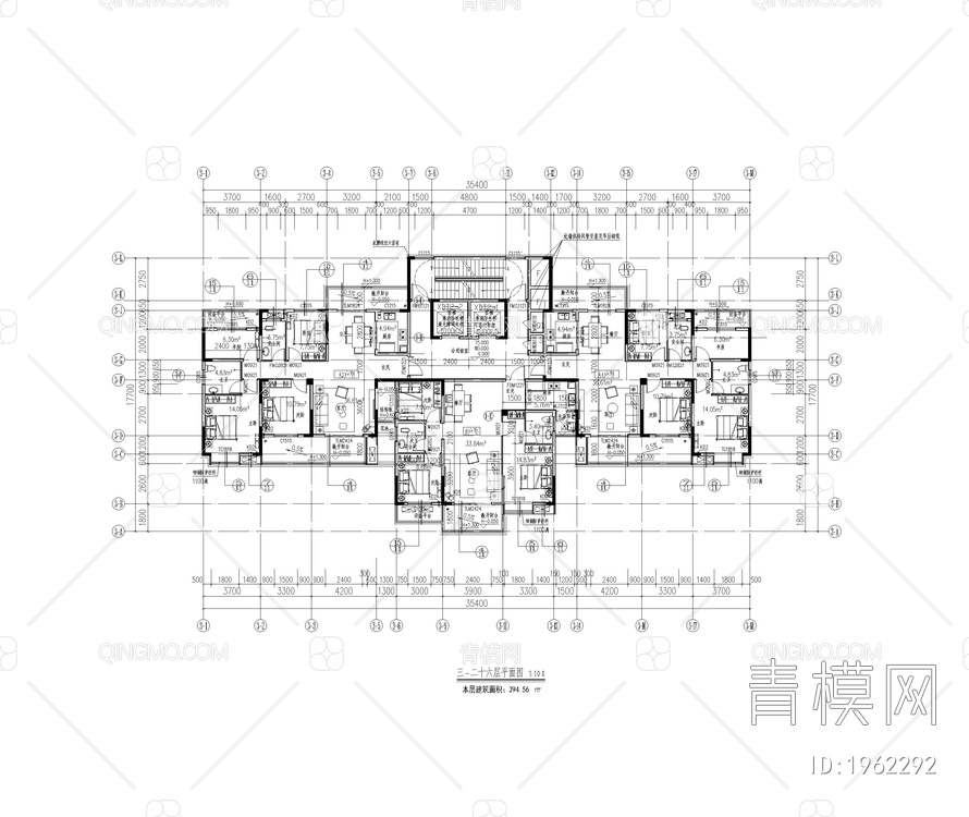 高层住宅建筑CAD图纸