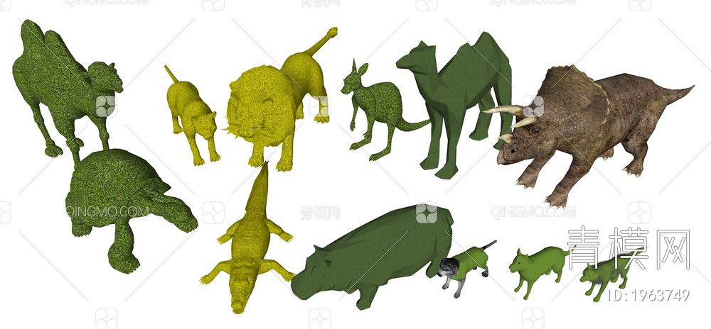 动物绿植雕塑景观小品
