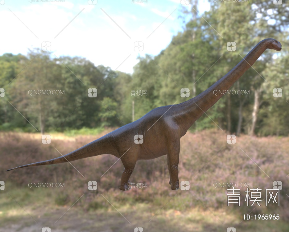 无畏龙属白垩纪远古灭绝生物恐龙