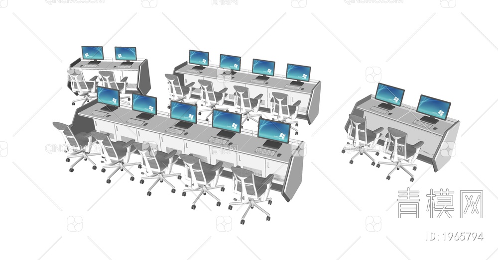 监控台 电脑桌