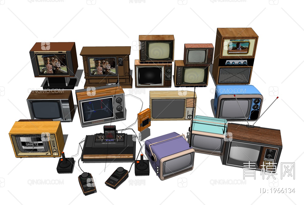 复古老式电视