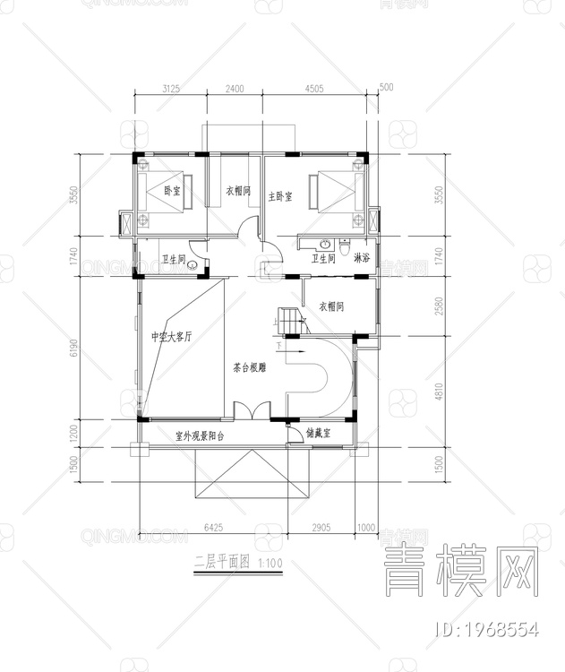 别墅CAD方案图纸，平面图，立面图