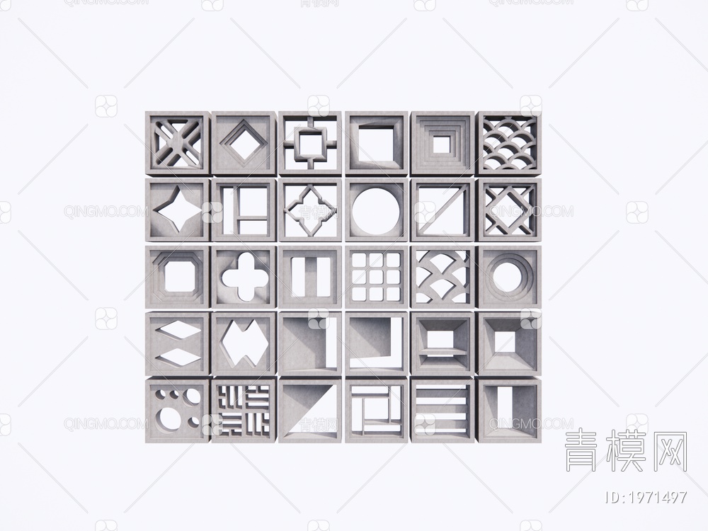 水泥砖镂空隔断