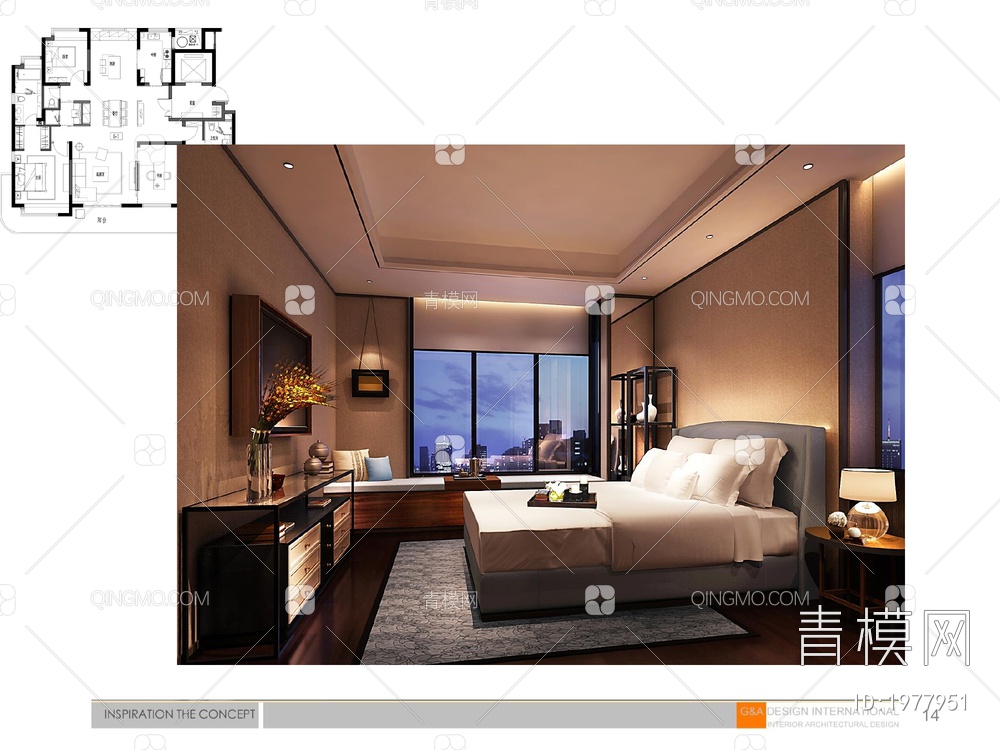 25-【集艾设计】上海海珀黄浦6-1户型样板间&公共区域丨设计方案+效果图+CAD施工图+实景照片丨 779M丨