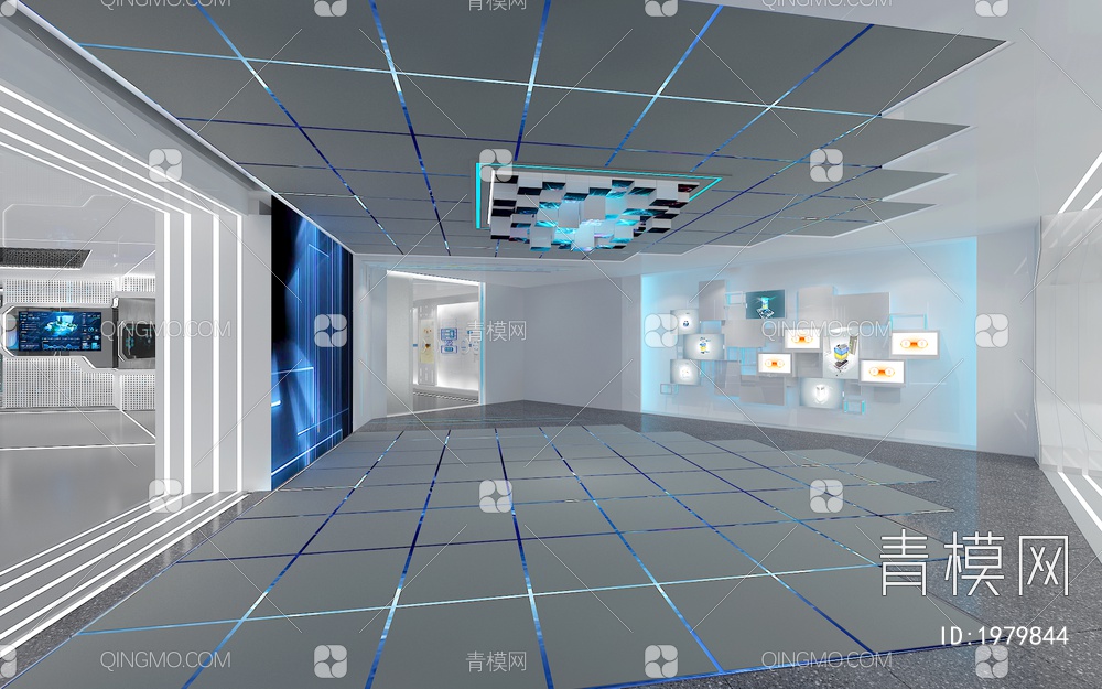 科技企业展厅 互动触摸一体机 通电玻璃 互动触摸屏