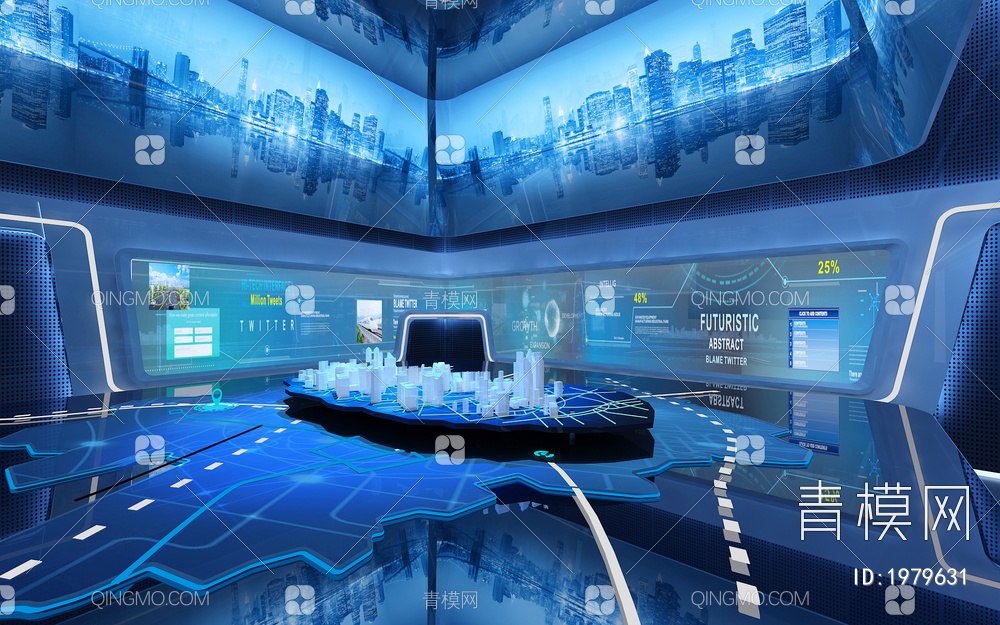 科技展厅 数字沙盘 互动触摸一体机 LED拼接大屏