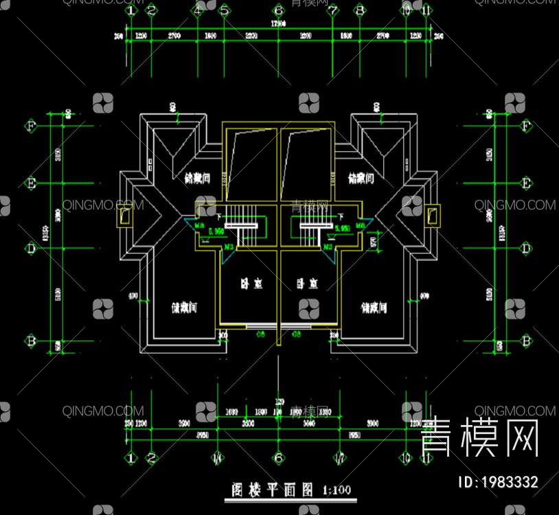 别墅设计建筑施工CAD图