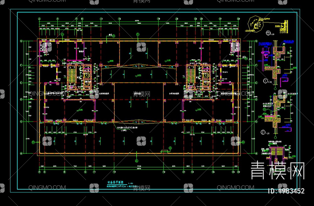 高层住宅楼建设施工CAD图纸