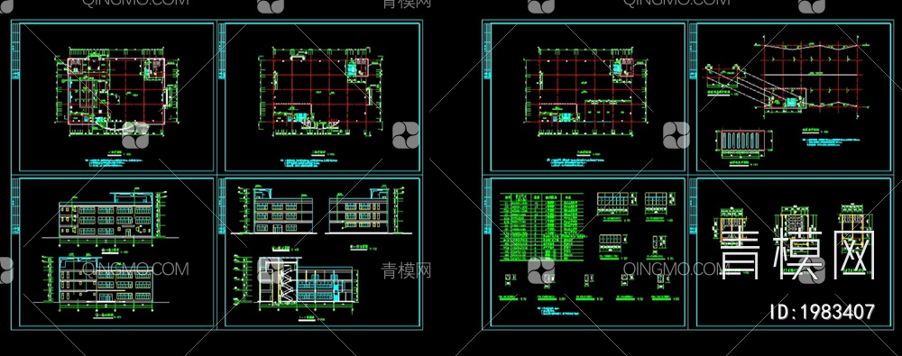 食堂建筑CAD图纸