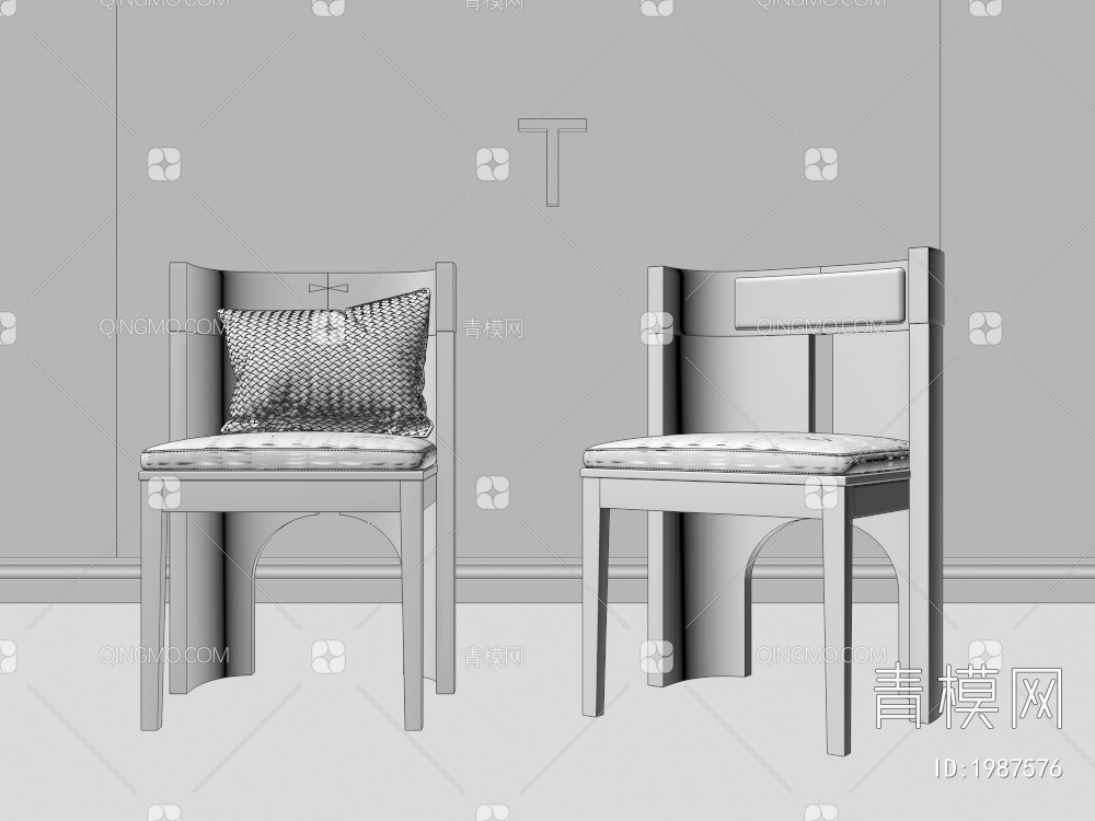 实木复古，单椅，餐椅