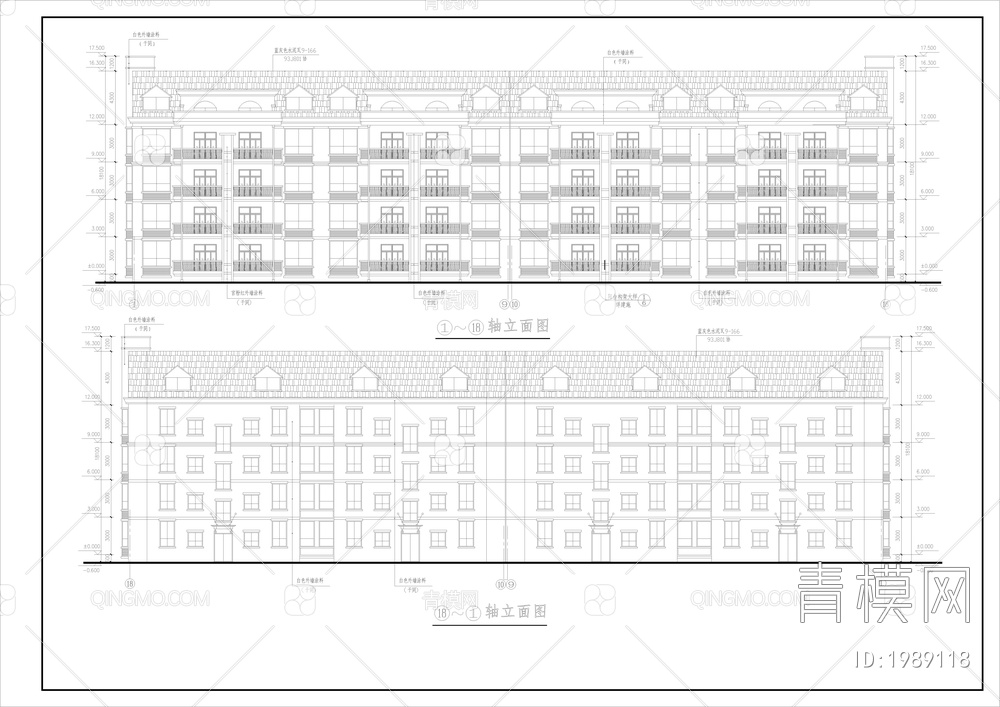 多层住宅建筑设计施工图