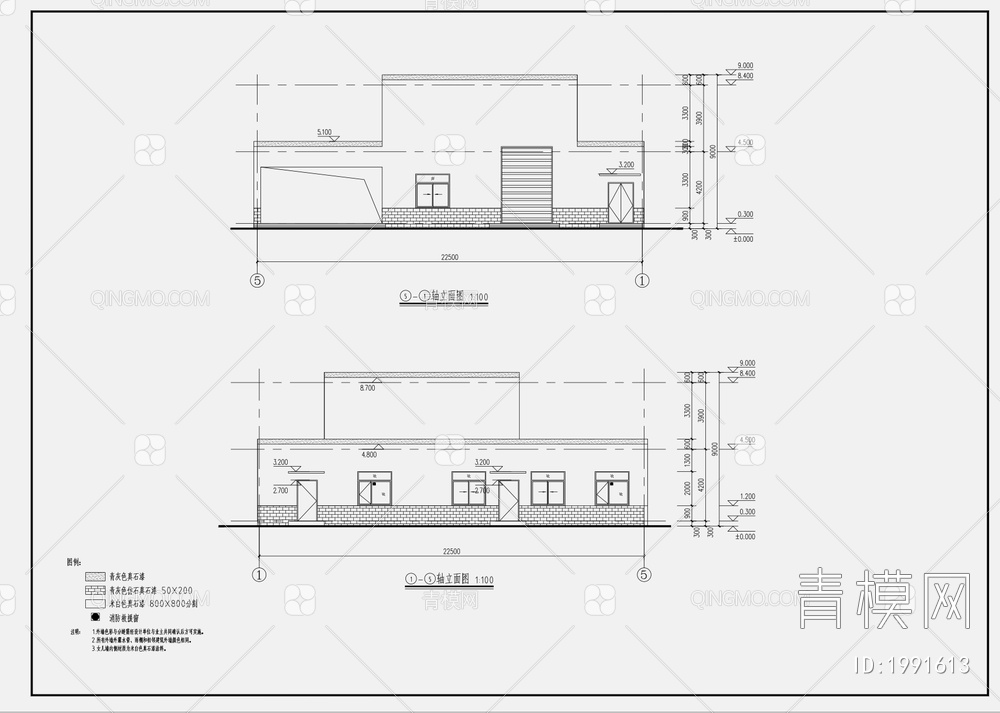 23X14M水厂污泥脱水机房建筑施工图