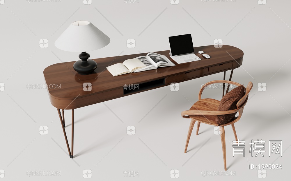 复古，实木，书桌