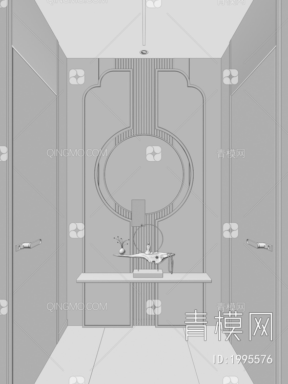 走廊造型灯带端景玄关