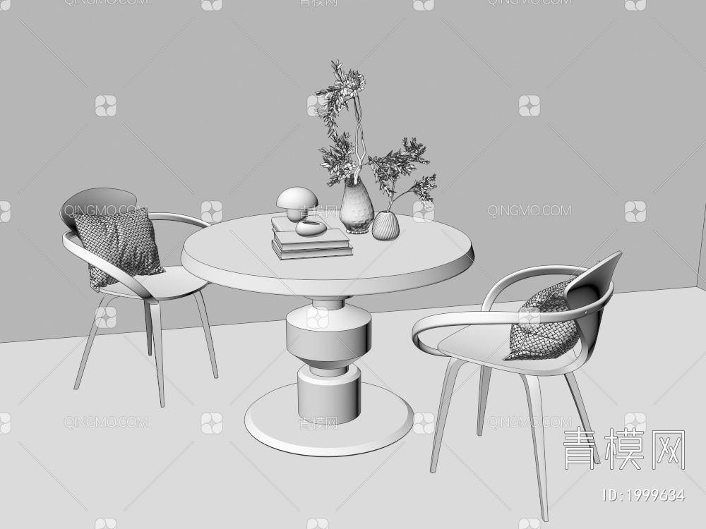 实木 圆桌 餐桌 餐桌椅