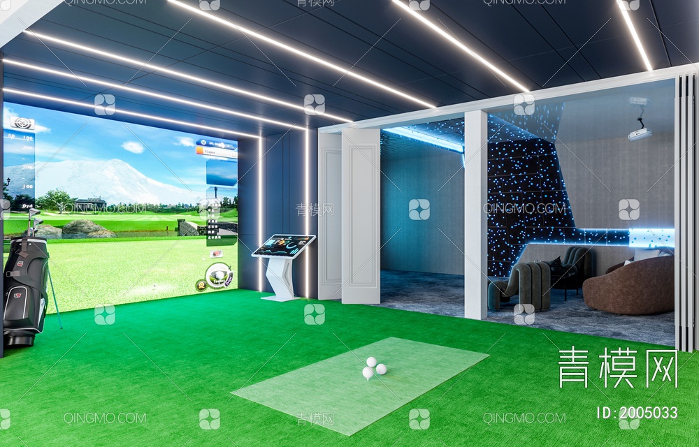 高尔夫球室