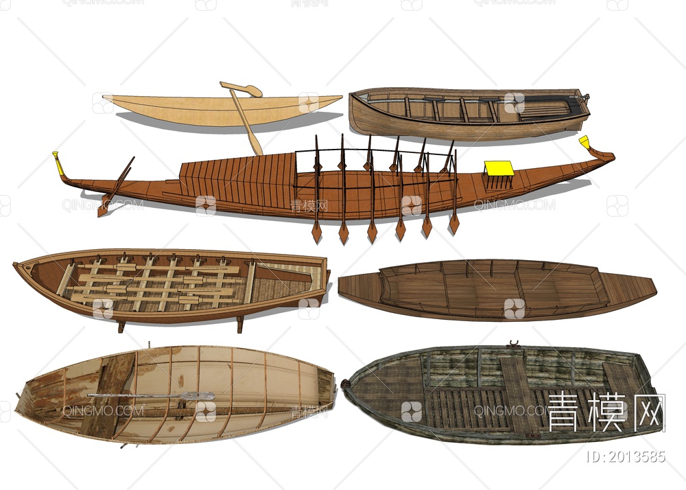 古船 实木轮船