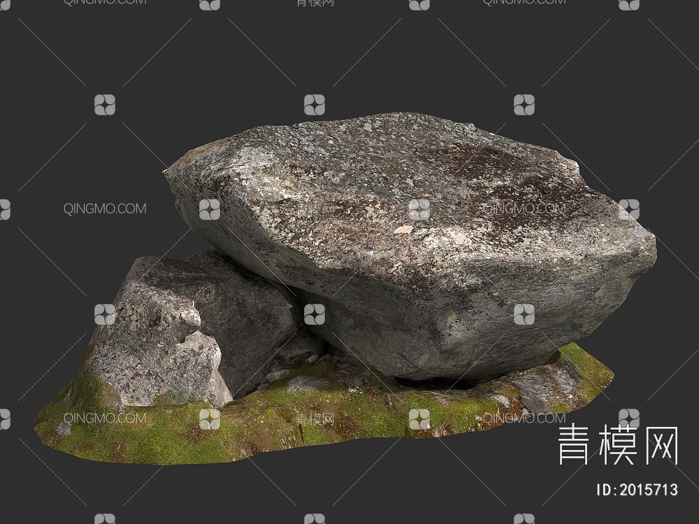 岩石 石头 苔藓岩石