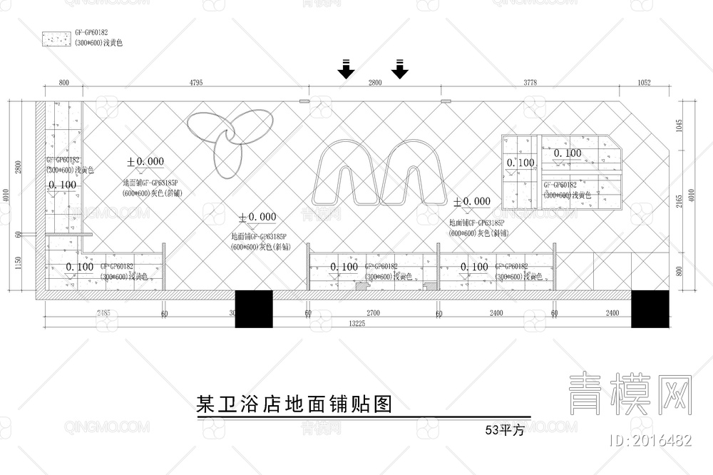 卫浴展厅全套施工图共5套