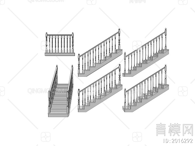 实木楼梯扶手 实木护栏 围栏 扶手楼梯
