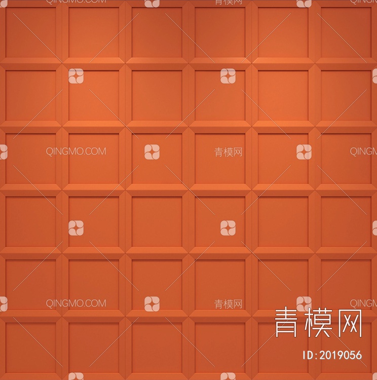 爱玛仕橙立体艺术砖贴图