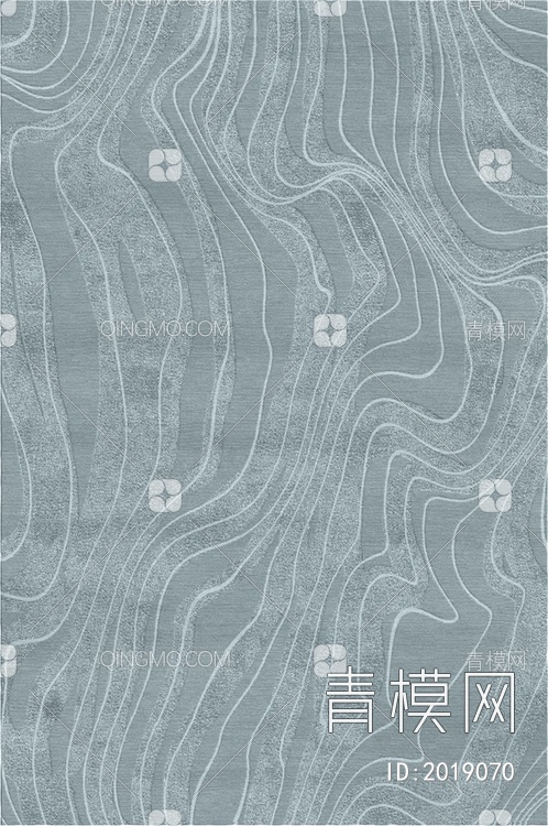 现代蓝灰色条纹地毯贴图
