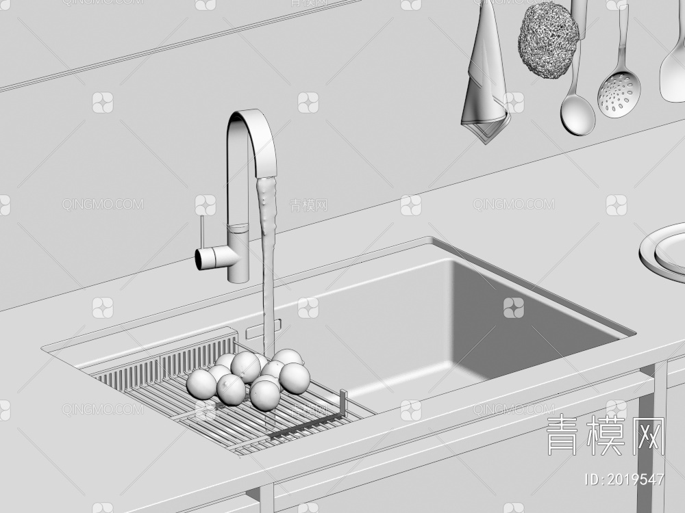 厨房嵌入式水槽 洗菜盆 水龙头