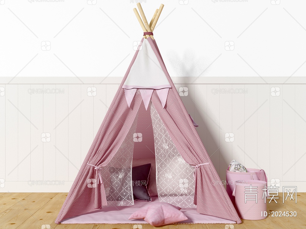 粉色帐篷