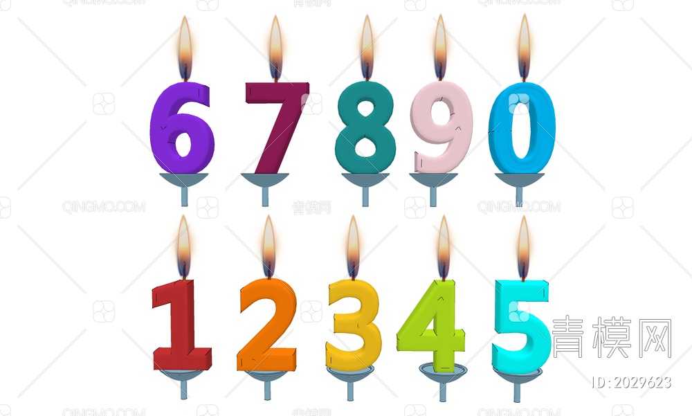 生日数字蜡烛