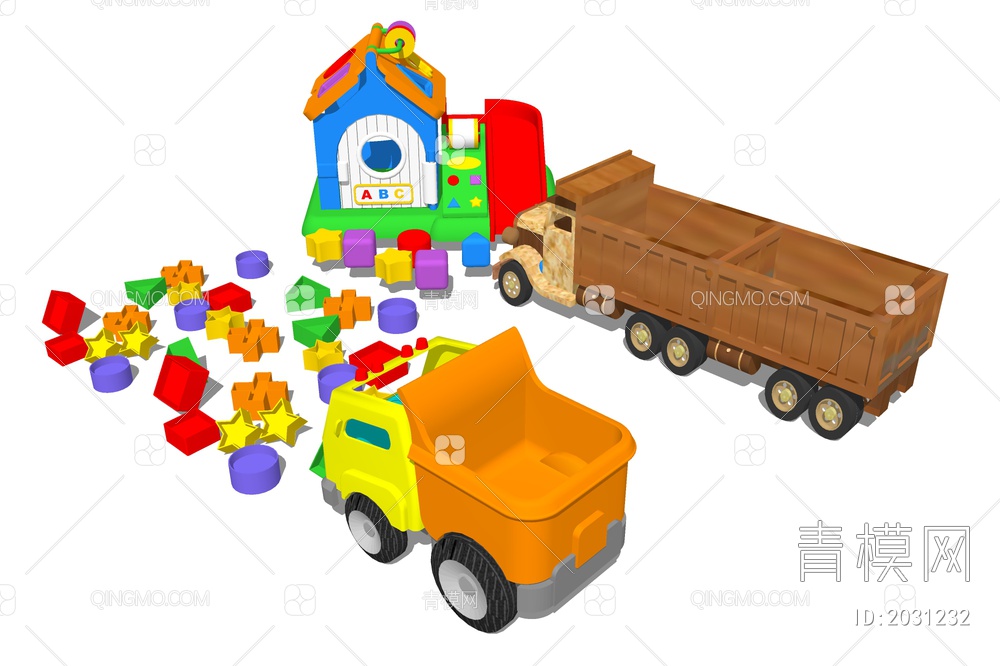 儿童汽车 玩具积木