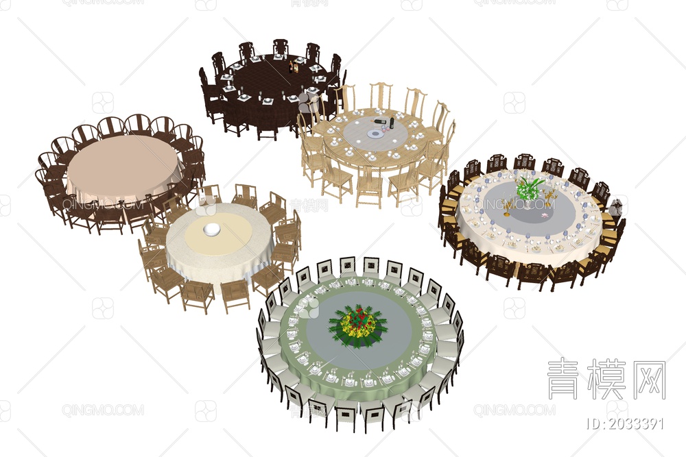 大型圆形餐桌 婚宴酒宴桌