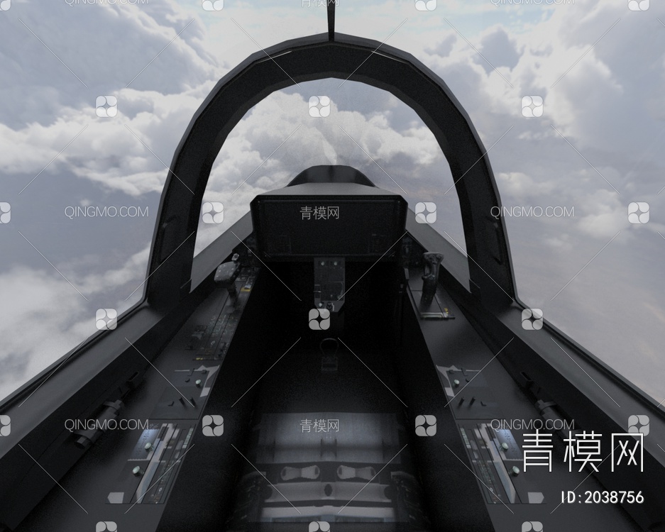 F35舰载机战斗机带驾驶舱控制台舱门可开关