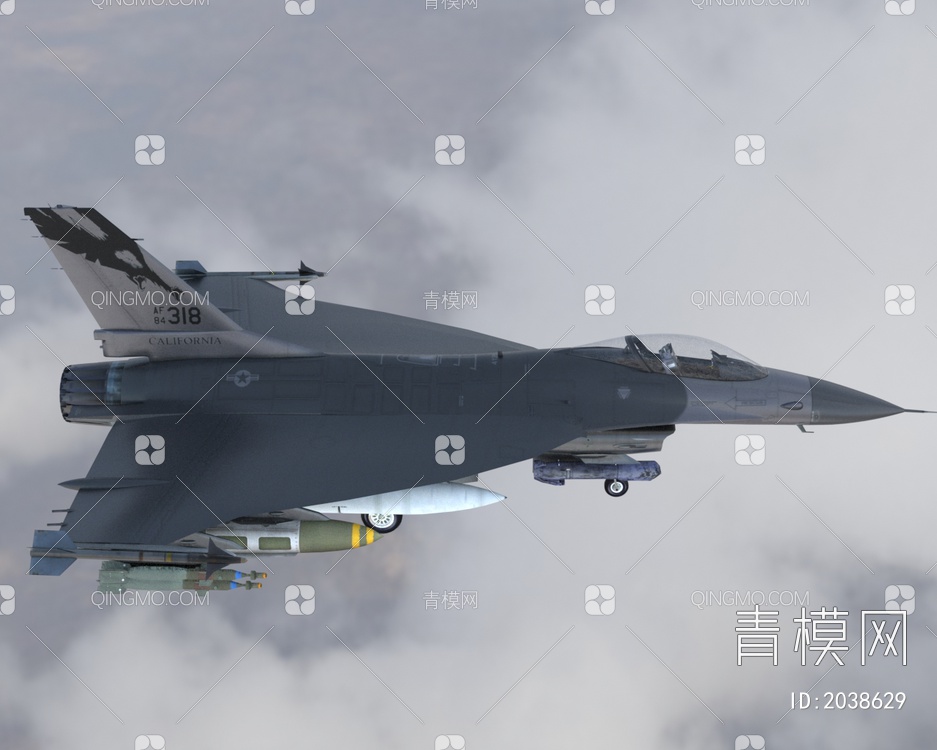 F16战斗机5喷气式多用途战斗机战隼带驾驶室控制台