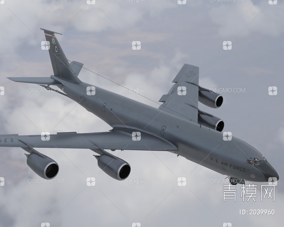 KC135空中加油机大型空中加油机带内饰机舱门可开关