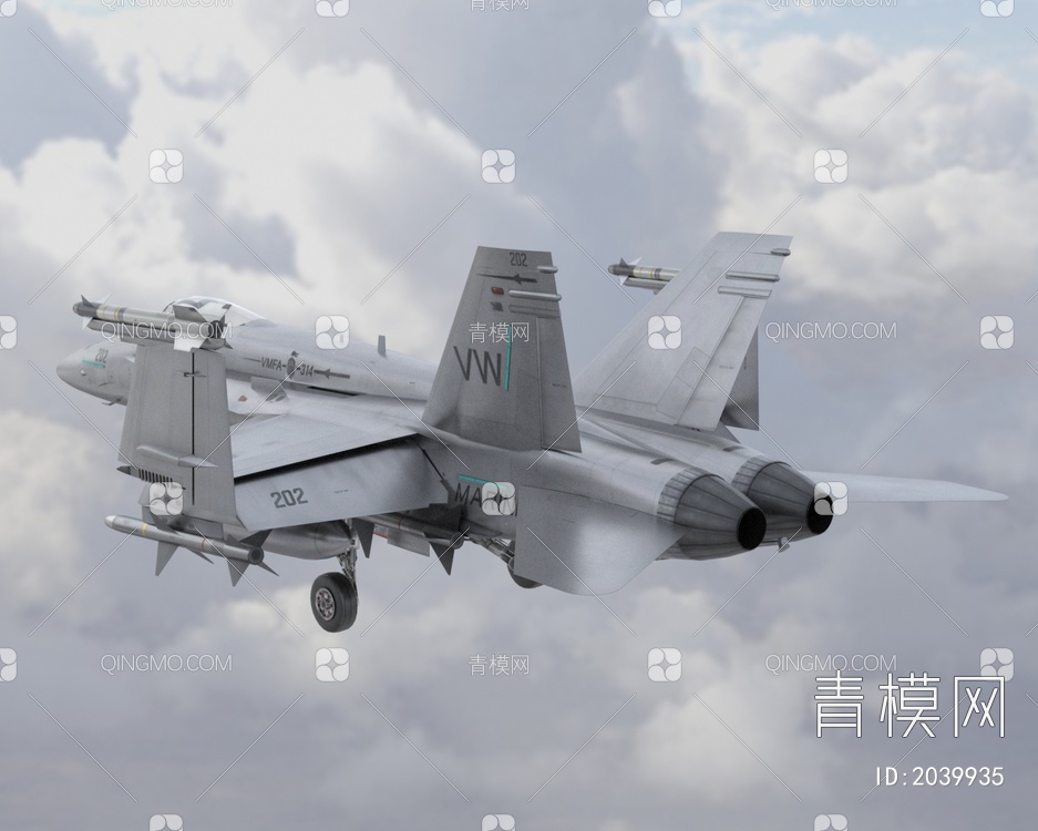 FA18战斗攻击机大黄蜂舰载战斗攻击机低配版