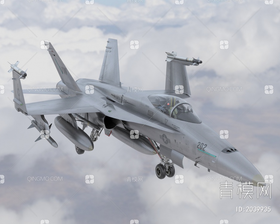 FA18战斗攻击机大黄蜂舰载战斗攻击机低配版