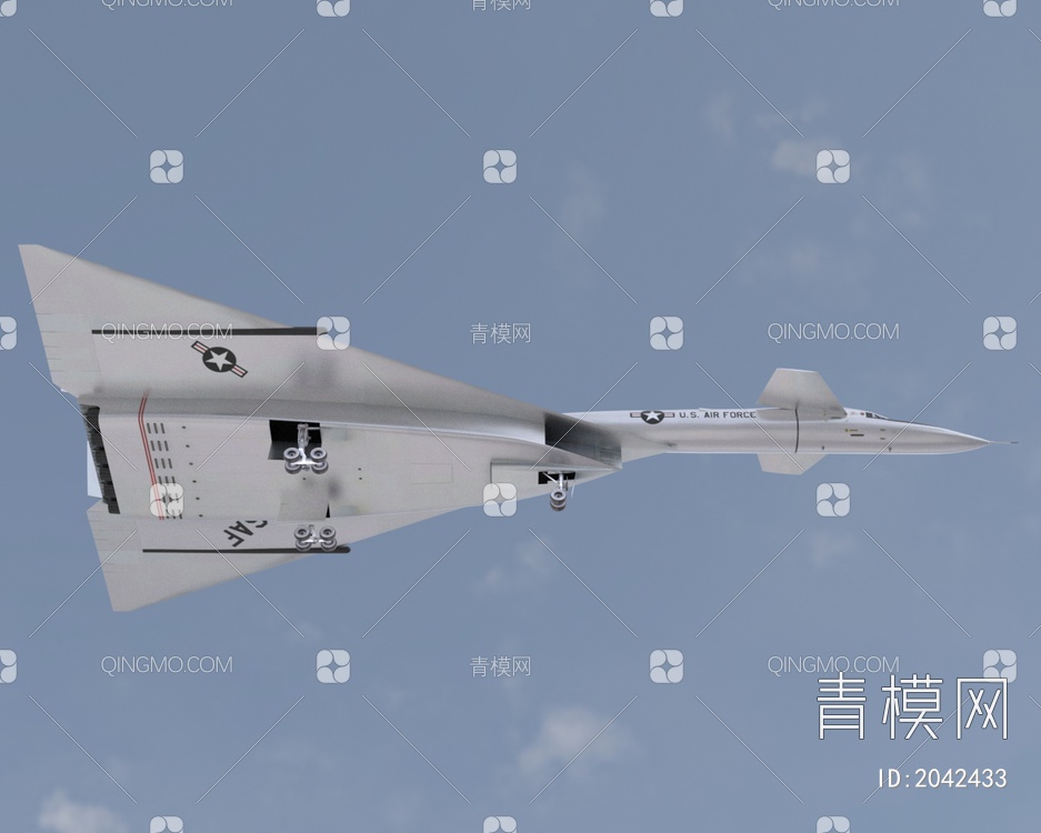 XB70轰炸机高空高速战略轰炸机低配版