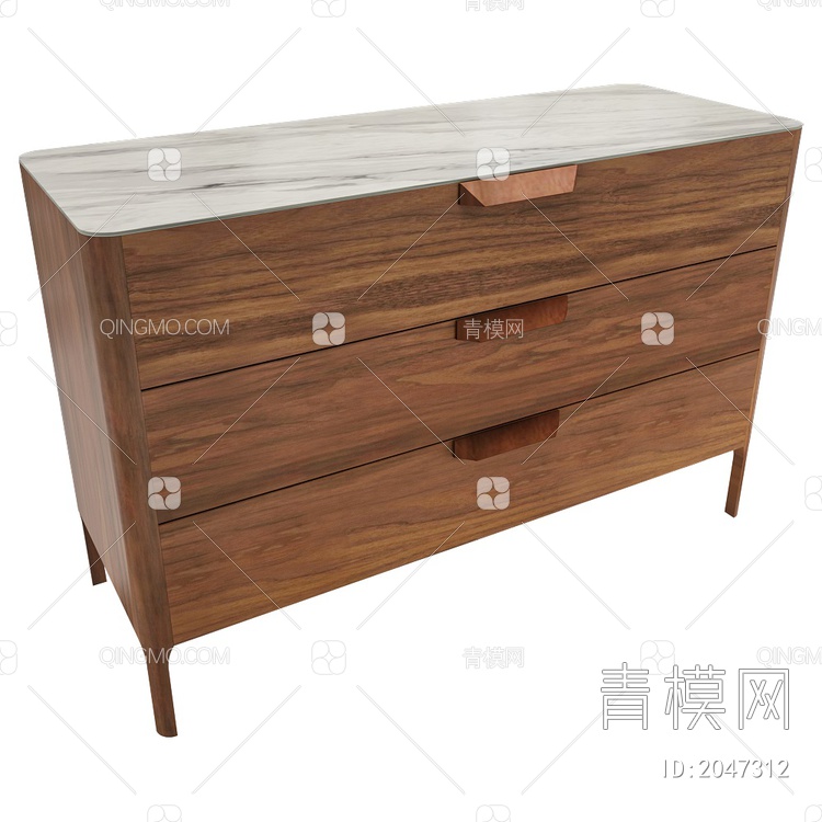 Chest of drawers 实木边柜