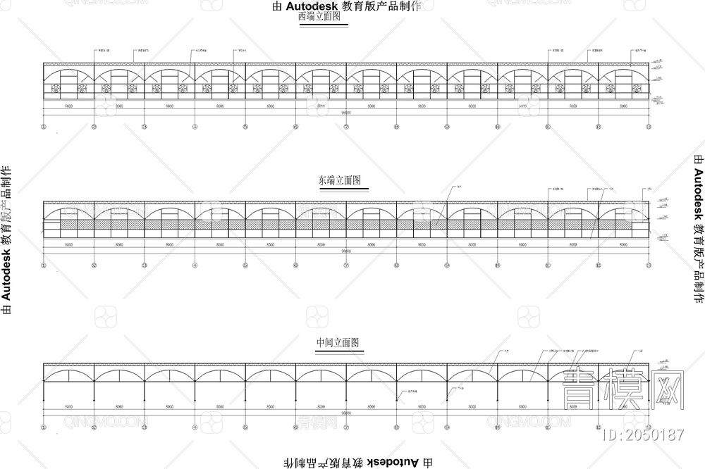 温室生态大棚CAD