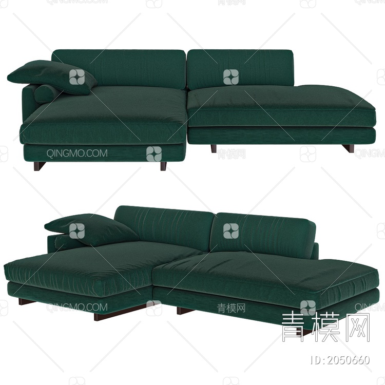 墨绿沙发