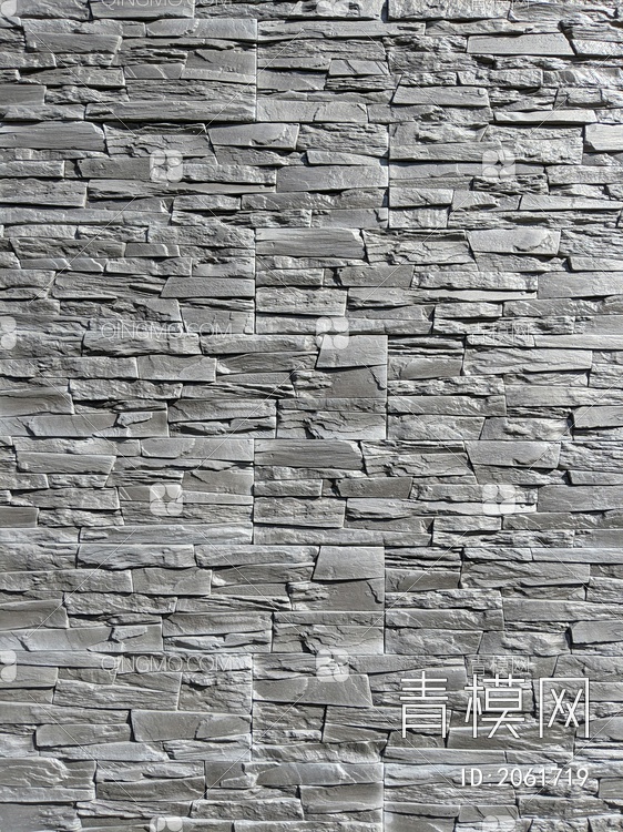 灰色文化石墙面贴图